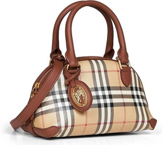 Burberry Womens Mini Handbag Primrose Beige Cotton Handbags Hand Bags