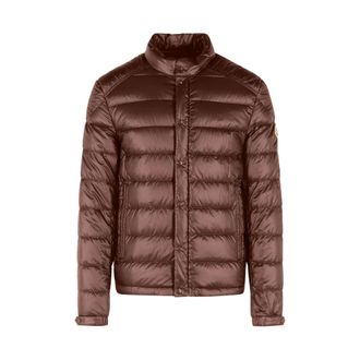 Moncler Heren, Jassen, Bruin, Maat: 2XL Polyamide