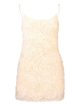 Aje Colette ruffled mini dress - Beige