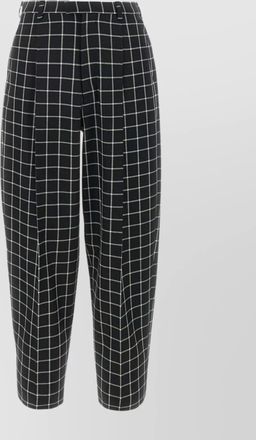 Marni wool trousers with embroidered back pocket