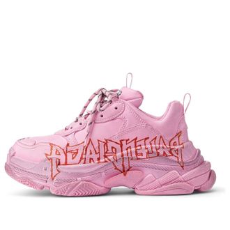 Balenciaga (WMNS) Balenciaga Triple S Diy Metal Pink Black Red 524039W2FAY5016