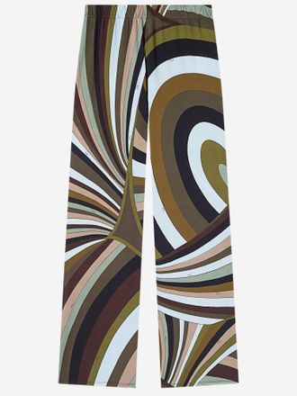 Emilio Pucci Emilio Pucci Hose aus Stretch-Viskose mit schillerndem Aufdruck