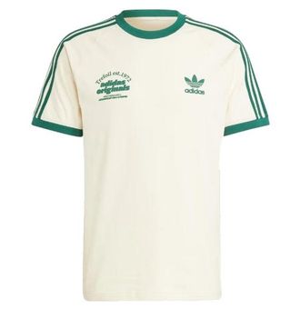 adidas Originals Sport Graphic Cali Tee Asia Sizing White Green IU0217