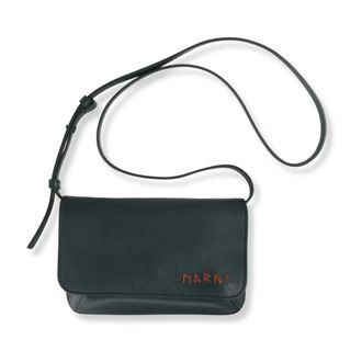 Marni Bolso Mending Logo de piel de becerro - Bags - Hombre - Negro - ONE SIZE