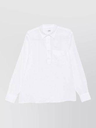 Aspesi long sleeve shirt straight cut nylon silk
