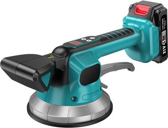 OEM Vibrador De Azulejos Inal&aacute;mbrico, M&aacute;quina De Azulejos A Bater&iacute;a Con 10 Velocidades Ajustables, Ventosa De 14,5 Cm Y Capacidad De Absorci&oacute;n De 200 Kg P