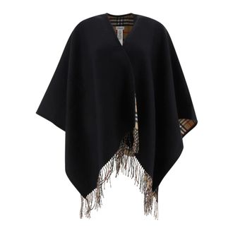 Burberry Dames, Jassen, Zwart, Maat: ONE Size Wol