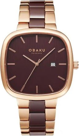 Obaku Timian Brown Dial Mens Watch V282GDVNCN