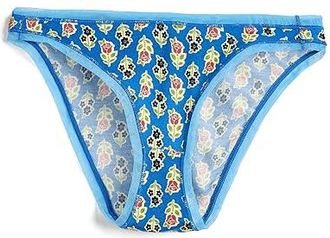 Free People Cool And Collected Undies Womens Underwear Cobalt Combo : MD (Womens 8-10), Elastane/Modal
