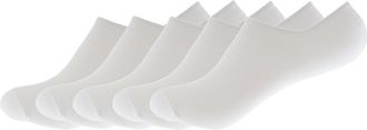 Tom Franks Mens Multipack Sport Invisible Trainer Liners 7-11 5 Pack White