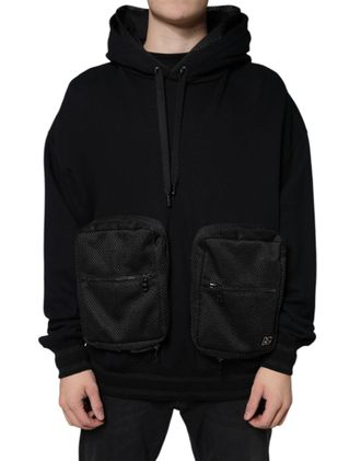 Dolce & Gabbana Cotton-Nylon Blend Hoodie - Black