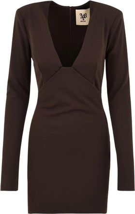 Aniye By Donna Sienna Jurk - Dames - Korte kleedjes - Bruin - S - Polyester - Kleedjes