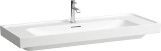 Laufen Lavabo Laufen Meda, Empotrable, 1200x460mm, Repisa A Ambos Lados