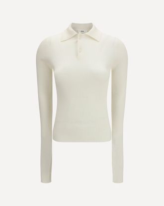 Rier Long-sleeve silk Polo Female L