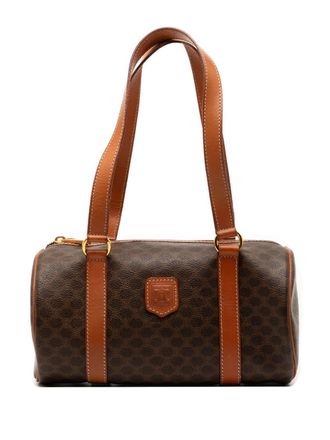 Celine 1994 Macadam Coated Canvas shoulder bag - Brown