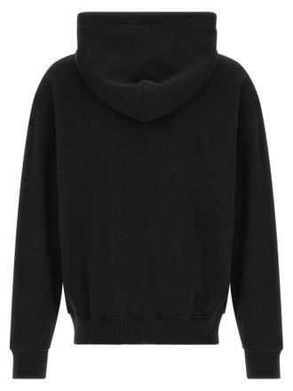 Palm Angels Logo-Embroidered Cotton Hoodie - Black