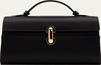 Savette Symmetry Satin Pochette Top-Handle Bag