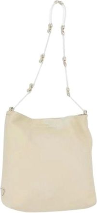 Prada Pre-owned Shoulder Bags, female, Beige, Size: ONE SIZE Pre-owned Vintage Shoulder Bag
