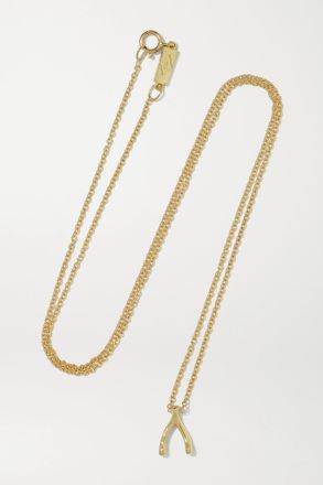 Jennifer Meyer Collana In Oro 18 Carati Mini Wishbone