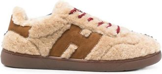 Hogan Shearling H-logo Sneakers