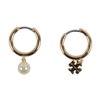 Tory Burch Kira Mismatched Pearl Huggie