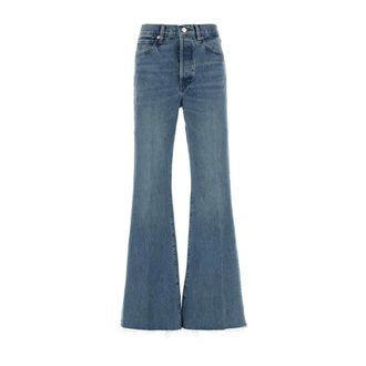 Frame Denim Flared Jeans, female, Blue, Size: W28 The Lax Jeans
