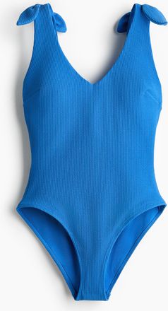 H&M Badeanzug mit wattierten Cups - Blau