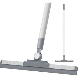 OEM Escobilla De Goma De 36 Cm De Largo Con Mango Ajustable Para Suelos De Ducha, Azulejos, Ventanas Y Cristales - Crezuo
