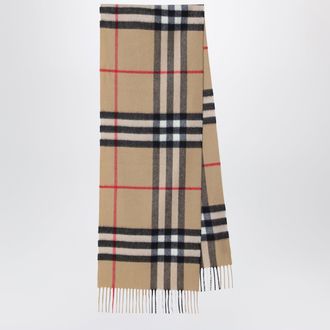 Burberry Sciarpa in cashmere con motivo Check
