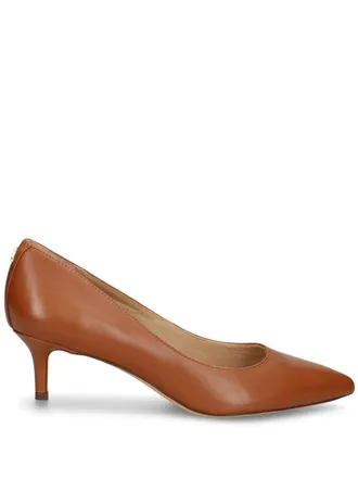 Lauren Ralph Lauren 51mm Adrienne pumps - women - Leather - 7 - Brown