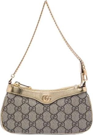 Gucci Pre-owned Mini Shoulder Bag - Dames - Vintage Mini Tas - Beige - ONE Size - Vintage
