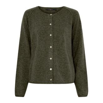BTF-CPH Cardigan in cashmere a maglia fine - - Knitwear - Donna - Verde - L