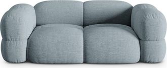 Cosmopolitan Design Sof&aacute; 3 plazas tejido estructural azul pastel
