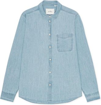 Les Deux Kent Chambray Shirt - Heren - Spijkeroverhemden - Blauw - S - Overhemden