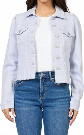 Dear John Denim Roselyn Fitted Denim Jacket In Skyway