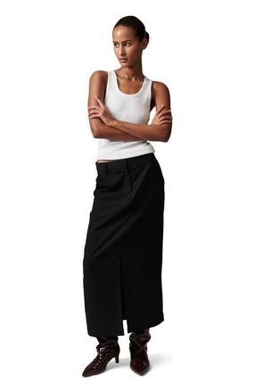 Day Birger Et Mikkelsen Anno Front Slit Pencil Skirt in Black at Nordstrom, Size 12