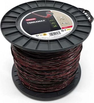 Oregon Scientific Filo decespugliatore Ovale intrecciato Terramax Rosso/nero &oslash;3,5 mm/183m Oregon 636772