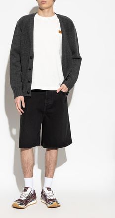 Bottega Veneta Denim Shorts, Mens, Black