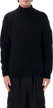 C.P. Company Black Half-Zip Sweater