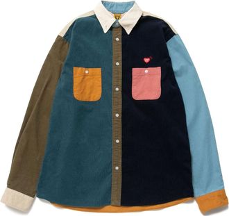 Human Made Crazy Corduroy Shirt Blue HM24SH005