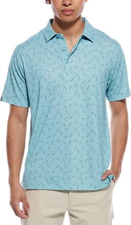 Callaway All Over Large Chevron Printed Polo Shirt