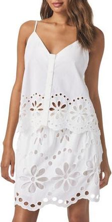 Splendid Emma Cotton Eyelet Tank in White at Nordstrom Rack, Size X-Small