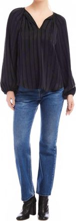 Fifteen Twenty Joplin Peasant Blouse In Black