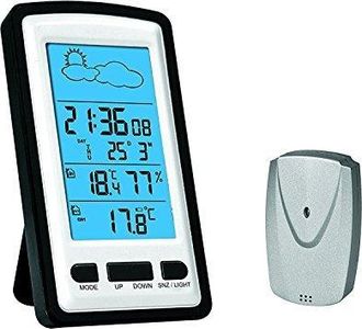 Omega Ows01 Estaci&oacute;n Meteorol&oacute;gica Negra Con Sensor Inal&aacute;mbrico