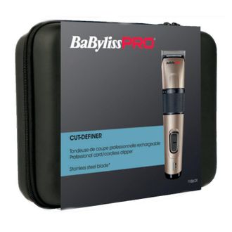BaByliss Pro Cut Definer Fx862e Cortapelos Profesional De &Oacute;ptimo Rendimiento Con Cuchillas De Acero Inoxidable Con Soporte De Carga Y Estuche - Babyliss