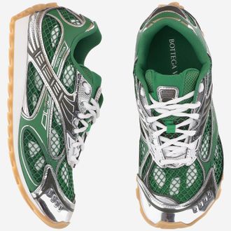 Bottega Veneta Mens Sneakers Orbit Green Polyurethane Trainers