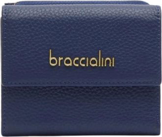 Braccialini Small Wallet - Dames - Portefeuilles - Blauw - ONE Size - Leer - Accessoires