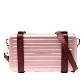 Dior Pre-owned Cross Body Bags, female, Pink, Size: ONE SIZE Pre-owned Stainless Steel Crossbody Bag