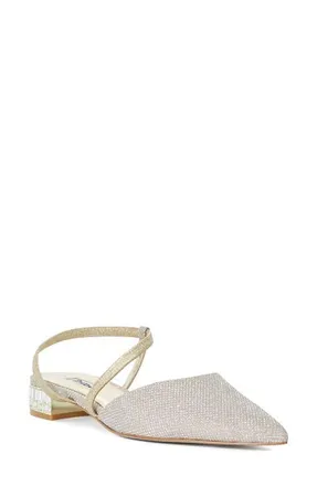 Dune London Harlem Slingback Pointed Toe Pump in Rose Gold at Nordstrom, Size 40