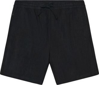 Knowledge Cotton Apparel Fig Linen-Mix Shorts Shorts f&uuml;r Herren | schwarz